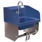 ION™ Blue Antimicrobial Hand Sink W/Knee Valve, Faucet, Side Splashes
