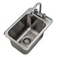 1 Compartment Dropin Sink 10"x14"x10"D w/ Faucet