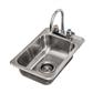 1 Compartment Dropin Sink 14"x10"x5"D  w/ Faucet