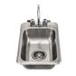 1 Compartment Dropin Sink 14"x10"x5"D  w/ Faucet