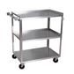 SD Stainless Steel Utility Cart, 18 X 27 (3) Shelves - Ships Knocked Down