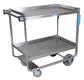 Heavy Duty Stainless Steel Utility Cart, 21 X 33 (2) Shelves - Ships Knocked Down