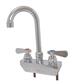 4" O.C. OptiFlow shallow splash mount Faucet, W/8" Gooseneck Spout