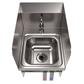 Space Saver Deck Mount Hand Sink w/ Sidesplashes Faucet & Knee Valve