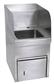 Space Saver Stainless Steel Hand Sink w/ Towel Dispenser 9"x9" Bowl