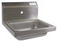 Stainless Steel Hand Sink 1-7/8" Drain, 1 Hole 14”x10”x5”