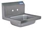 Stainless Steel Hand Sink 2 Holes, 3-1/2" Drain 14”x10”x5”