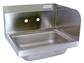 Stainless Steel Hand Sink, Right Side Splash 1-7/8" DR 2 Holes