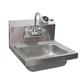 Wall Hung Stainless Steel Hand Sink w/ Sanitimer  1-7/8" Drain 