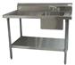 Stainless Steel Prep Table w/Sink Right Side 6"Riser Faucet 72"Wx30"D