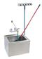 Stainless Steel Mop Sink Kit 24"x24"x12" W/BKSF-WB1 Service Faucet