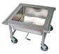 Stainless Mobile Soak Sink with Marine Edge 20X20X8D & Corner Bumpers