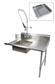 26" Right Side Soiled Dish Table With Pre-Rinse Bundle Stainless Steel
