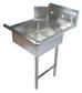48" Right Side Soiled Dish Table Pre-Rinse Bundle Stainless Steel