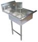 72" Left Side Soiled Dish Table Pre-Rinse Bundle Stainless Steel