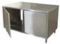 24" X 24" Dual Sided Stainless Steel Cabinet Base Chef Table Hinged Door