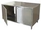 24" X 24" Dual Sided Stainless Steel Cabinet Base Chef Table Hinged Door w/Locks