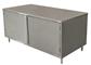 24" X 72" Stainless Steel Cabinet Base Chef Table Hinged Door
