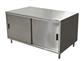 30" X 48" Stainless Steel Cabinet Base Chef Table Sliding Door