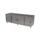 30" X 96" Dual Sided Stainless Steel Cabinet Base Chef Table Sliding Door
