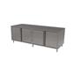 36"x84" Cabinet Base Stainless Steel Top Chef Table w/Hinged Door