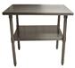 16 Gauge Stainless Steel Work Table With Galvanized Undershelf 30"Wx24"D