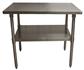 16 Gauge Stainless Steel Work Table With Galvanized Undershelf 48"Wx36"D