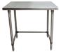 16 Gauge Stainless Steel Work Table Open Base Galvanized Legs 48"Wx30"D