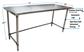 16 Gauge Stainless Steel Work Table Open Base Galvanized Legs 72"Wx36"D