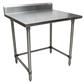 16 Gauge Stainless Steel Work Table Open Base 5" Riser 48"Wx30"D