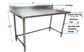 16 Gauge Stainless Steel Work Table Open Base 5" Riser 72"Wx30"D