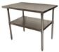 16 Gauge Stainless Steel Work Table With Stainless Steel Shelf 48"Wx36"D