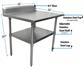 16 Gauge Stainless Steel Work Table With Undershelf 5"Riser 36"Wx30"D