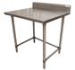 16 Gauge Stainless Steel Work Table Open Base 5"Riser 36"Wx30"D