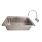 1 Compartment Dropin Sink 28"x16"x10" w/ Faucet