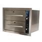 Double Electric Heated Drawer Warmer