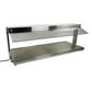 48" Stainless Steel Buffet Warmer With Heated Base, Sneeze Guards And Display Light