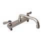 Evolution 8" Deck Mount Stainless Steel Faucet, 6" Swing Spout