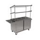 24 x 48 Stainless Steel Mobile Serving Cart w/ Cabinet Base