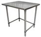 14 Gauge Stainless Steel Work Table Open Base 48"Wx36"D