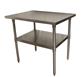 14 Gauge Stainless Steel Work Table With Stainless Steel Undershelf 36"Wx30"D