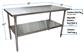 14 Gauge Stainless Steel Work Table With Stainless Steel Undershelf 60"Wx30"D