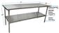 14 Gauge Stainless Steel Work Table With Stainless Steel Undershelf 72"Wx30"D