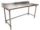 14 Gauge Stainless Steel Work Table Open Base and Legs With 5"Riser 72"Wx30"D