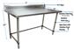 14 Gauge Stainless Steel Work Table Open Base and Legs With 5"Riser 72"Wx30"D