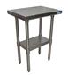 18 Gauge Stainless Steel Work Table W/Undershelf  30"Wx18"D