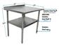 18 Gauge Stainless Steel Work Table Undershelf  1.5" Riser 24"x24"