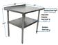 18 Gauge Stainless Steel Work Table Undershelf  1.5" Riser 30"x24"