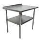 18 Gauge Stainless Steel Work Table Undershelf  1.5" Riser 30"x30"