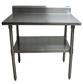 18 Gauge Stainless Steel Work Table Undershelf  5" Riser 48"x24"
